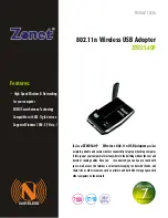 Zonet ZEW2540P Product Data preview