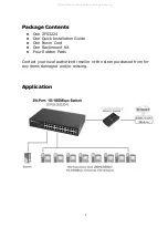 Preview for 2 page of Zonet ZFS3224 Manual