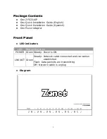 Preview for 1 page of Zonet ZFS3316P Quick Manual