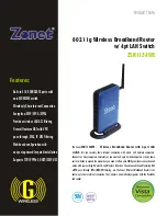 Zonet ZSR1134WE Product Data preview