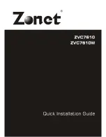 Предварительный просмотр 1 страницы Zonet ZVC7610 Quick Installation Manual